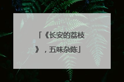 《长安的荔枝》，五味杂陈