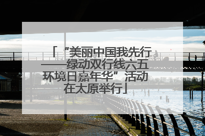 “美丽中国我先行——绿动双行线六五环境日嘉年华”活动在太原举行