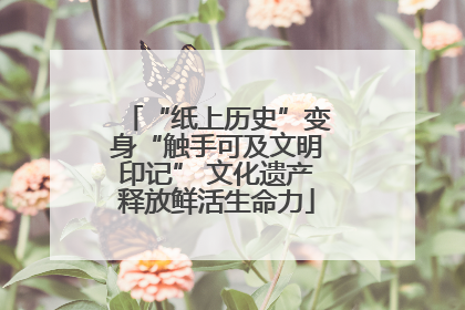 “纸上历史”变身“触手可及文明印记” 文化遗产释放鲜活生命力