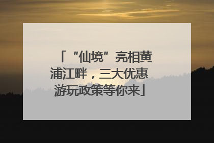 “仙境”亮相黄浦江畔，三大优惠游玩政策等你来