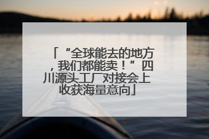 “全球能去的地方，我们都能卖！”四川源头工厂对接会上收获海量意向