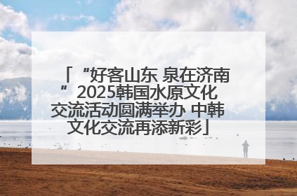 “好客山东 泉在济南”2025韩国水原文化交流活动圆满举办 中韩文化交流再添新彩