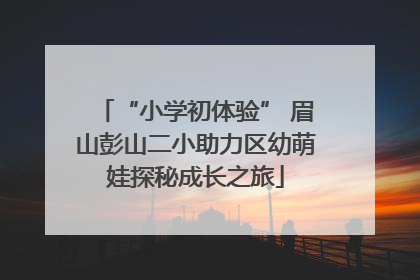 “小学初体验” 眉山彭山二小助力区幼萌娃探秘成长之旅