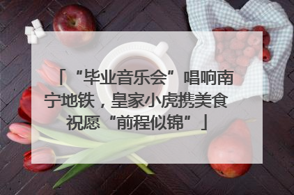 “毕业音乐会”唱响南宁地铁，皇家小虎携美食祝愿“前程似锦”