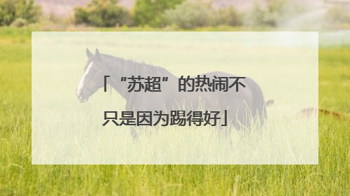 “苏超”的热闹不只是因为踢得好