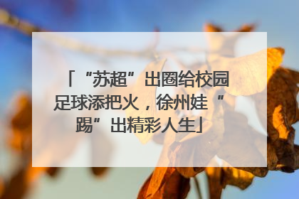 “苏超”出圈给校园足球添把火，徐州娃“踢”出精彩人生