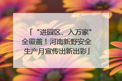 “进园区、入万家”全覆盖！河南新野安全生产月宣传出新出彩