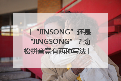 “JINSONG”还是“JINGSONG”？劲松拼音竟有两种写法