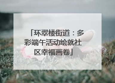 环翠楼街道：多彩端午活动绘就社区幸福画卷