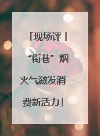 现场评丨“街巷”烟火气激发消费新活力