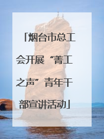 烟台市总工会开展“菁工之声”青年干部宣讲活动