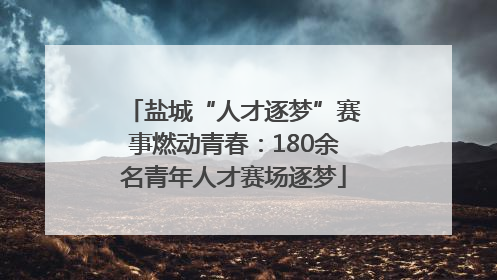 盐城“人才逐梦”赛事燃动青春：180余名青年人才赛场逐梦
