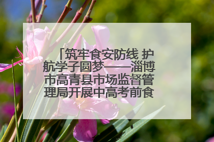 筑牢食安防线 护航学子圆梦——淄博市高青县市场监督管理局开展中高考前食品安全专项检查
