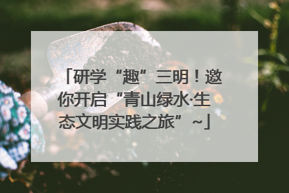 研学“趣”三明！邀你开启“青山绿水·生态文明实践之旅”~