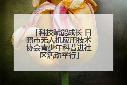 科技赋能成长 日照市无人机应用技术协会青少年科普进社区活动举行