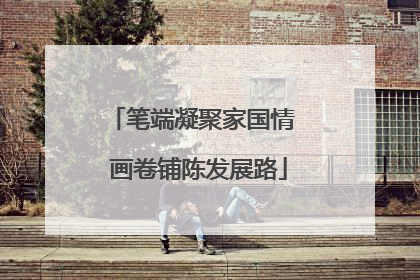笔端凝聚家国情  画卷铺陈发展路