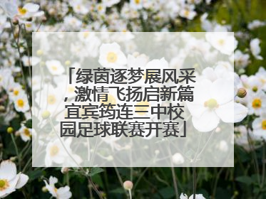 绿茵逐梦展风采，激情飞扬启新篇 宜宾筠连三中校园足球联赛开赛