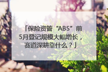 保险资管“ABS”前5月登记规模大幅增长，赛道深耕靠什么？