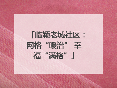 临颍老城社区：网格“暖治” 幸福“满格”