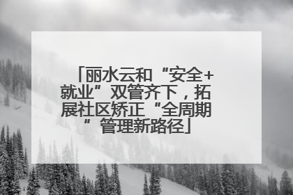 丽水云和“安全+就业”双管齐下，拓展社区矫正“全周期”管理新路径
