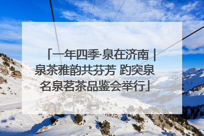 一年四季·泉在济南｜泉茶雅韵共芬芳 趵突泉名泉茗茶品鉴会举行