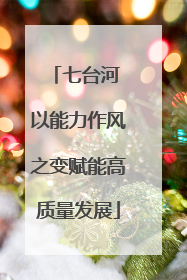 七台河 以能力作风之变赋能高质量发展