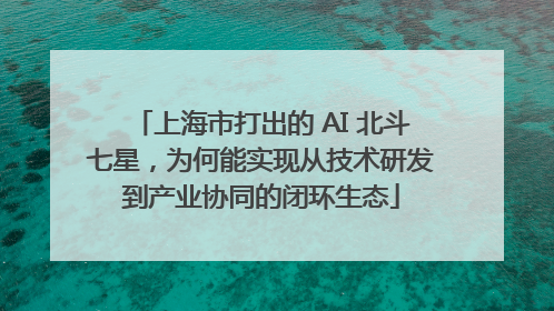 上海市打出的 AI 北斗七星，为何能实现从技术研发到产业协同的闭环生态