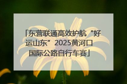 东营联通高效护航“好运山东”2025黄河口国际公路自行车赛