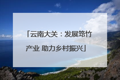 云南大关：发展筇竹产业 助力乡村振兴