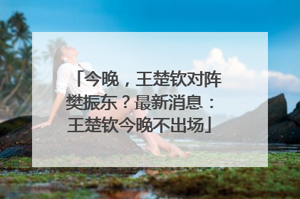 今晚，王楚钦对阵樊振东？最新消息：王楚钦今晚不出场