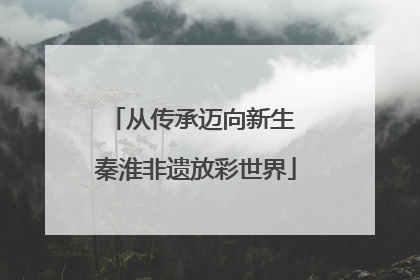 从传承迈向新生 秦淮非遗放彩世界