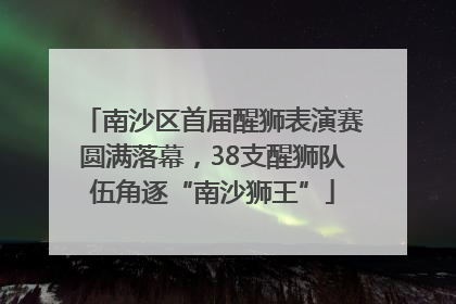 南沙区首届醒狮表演赛圆满落幕，38支醒狮队伍角逐“南沙狮王”