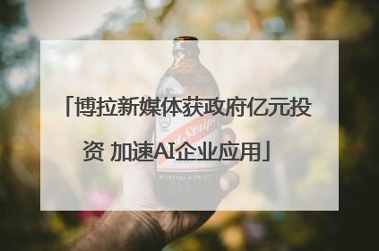 博拉新媒体获政府亿元投资 加速AI企业应用