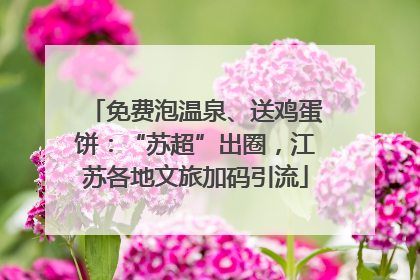 免费泡温泉、送鸡蛋饼：“苏超”出圈，江苏各地文旅加码引流