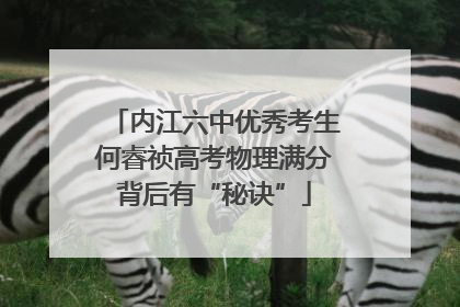 内江六中优秀考生何睿祯高考物理满分背后有“秘诀”