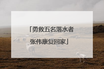勇救五名落水者 张伟康复回家