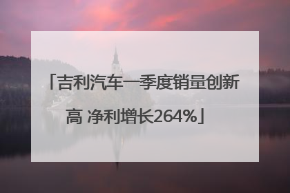 吉利汽车一季度销量创新高 净利增长264%