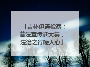 吉林伊通检察:普法宣传赶大集,法治之行暖人心