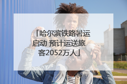 哈尔滨铁路暑运启动 预计运送旅客2052万人