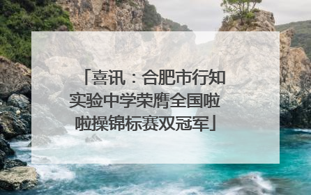 喜讯：合肥市行知实验中学荣膺全国啦啦操锦标赛双冠军