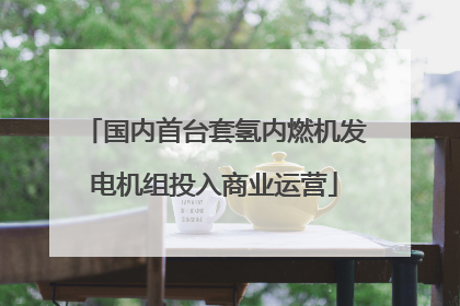 国内首台套氢内燃机发电机组投入商业运营
