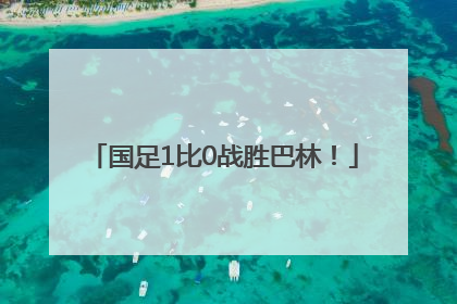 国足1比0战胜巴林！
