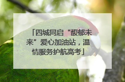 四城同启“馥郁未来”爱心加油站，温情服务护航高考