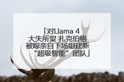 对Llama 4大失所望 扎克伯格被曝亲自下场组建新“超级智能”团队
