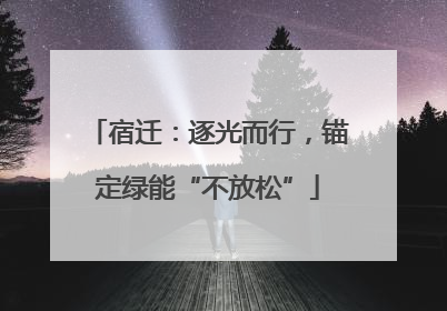 宿迁：逐光而行，锚定绿能“不放松”