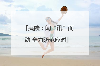 夷陵：闻“汛”而动 全力防范应对