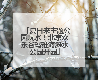 夏日来主题公园玩水！北京欢乐谷玛雅海滩水公园开园