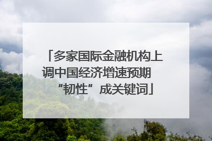 多家国际金融机构上调中国经济增速预期 “韧性”成关键词