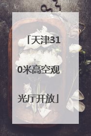 天津310米高空观光厅开放