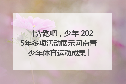 奔跑吧，少年 2025年多项活动展示河南青少年体育运动成果